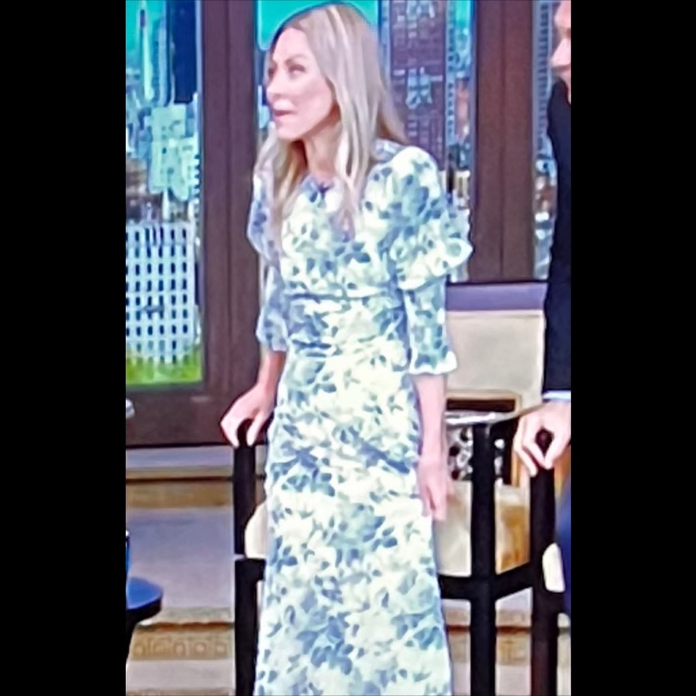 Size Large georgous blue and white dress.